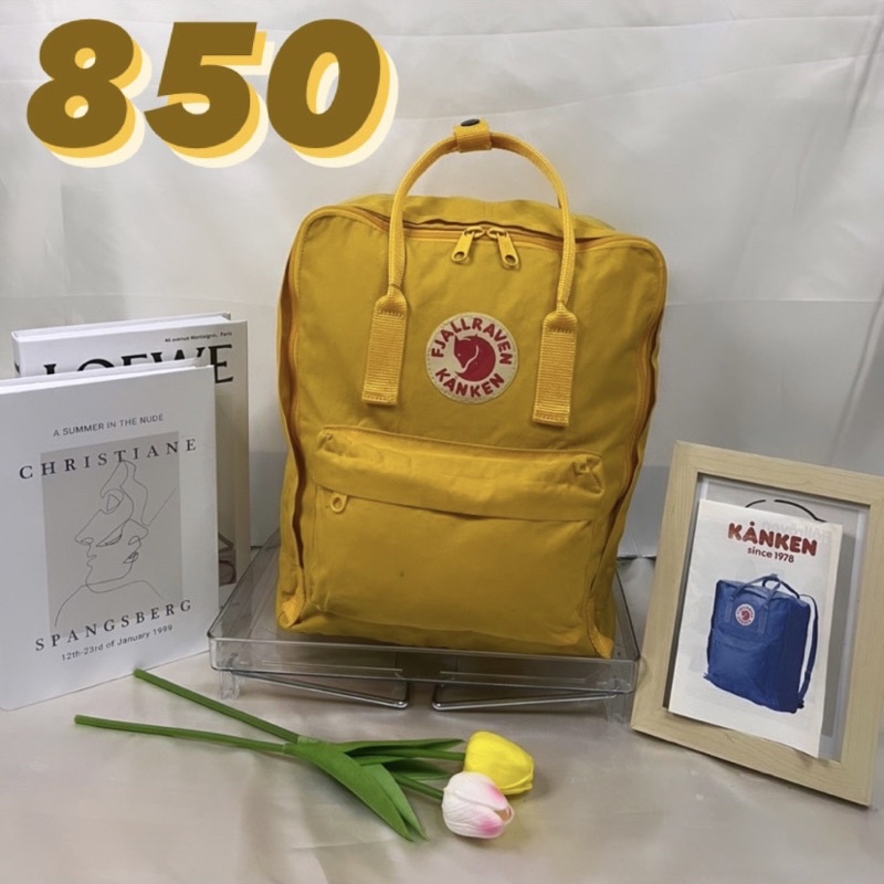 ❌ขายแล้ว❌กระเป๋า Kanken มือสองของแท้💯 สีเหลือง💛📌ส่งต่อ ราคา 850 บาท Size classic