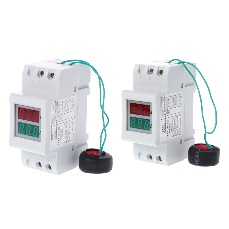 D69-2049 AC Color Display Voltmeter Amm... Y Meter With 100A CT Usefulldata Com