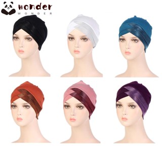 WONDER Turban Hat Head Scarf Wrap Stretch Hair Loss Beanie Hat