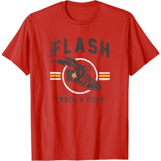 เสื้อยืด ลาย The Flash Track and Field สําหรับเด็ก เสื้อท็อปส์ แฟชั่นสําหรับเด็กผู้ชาย และผู้หญิง อายุ 1-12 ปี พรีเมี่ยม