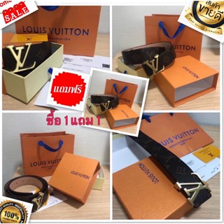 ( ซื้อ1แถม1 ) เข็มขัด LV เข็มขัดผู้ชาย เข็มขัดหนัง คุณภาพพรีเมี่ยม 100%