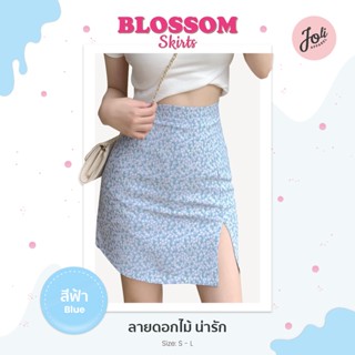 ✨Blossom skirts กระโปรงทรงเอสั้นลายดอกไม้🌷แหวกข้างสไตส์เกาหลีน่ารักลุคสายฝอสุดๆ