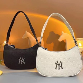 New MLB YORK YANKEES กระเป๋าสะพายไหล่ หนัง pu สําหรับผู้หญิง