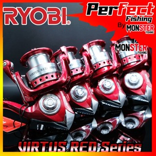 รอกสปินนิ่ง เรียวบิ RYOBI VIRTUS RED 1000/2000/3000/4000/5000/6000/8000 (สีแดง)