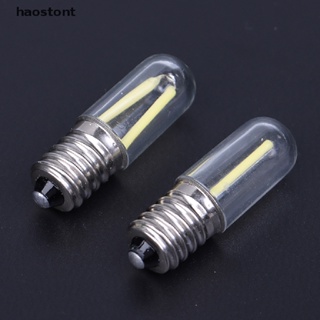 Haostont หลอดไฟ LED E14 1W 2W 3W หรี่แสงได้ 220V 2700K 6500K ขนาดเล็ก ประหยัดพลังงาน สําหรับตู้เย็น TH