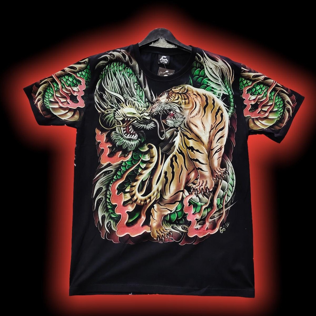 Max-25 เสื้อOVP เรืองแสง Caballoแท้% ลายมังกร OVP