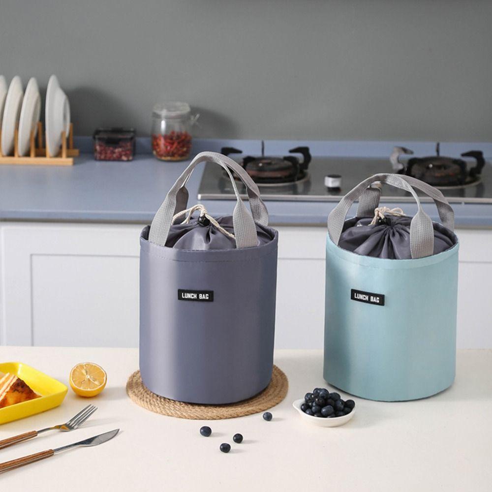Yoohii กระเป๋าเก็บความร้อนหุ้มฉนวน Round Travel Kid Student Storage Bag กล่องอาหารกลางวัน ราคา ถูกที่สุด ดีลบีเคเค แกลเลอรีภาพที่ 9