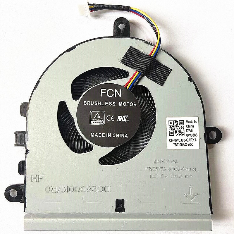 พัดลมระบายความร้อน CPU แล็ปท็อปใหม่สําหรับ Dell Inspiron 5570 15-5575 15-5570 P75F Vostro 3583 3585 