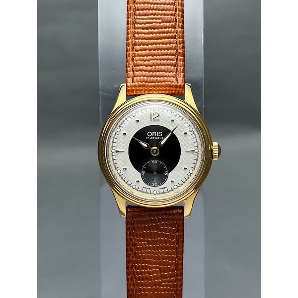 นาฬิกาเก่า นาฬิกาไขลาน นาฬิกาข้อมือโบราณโอริส Vintage ORIS small second Bullseye dial