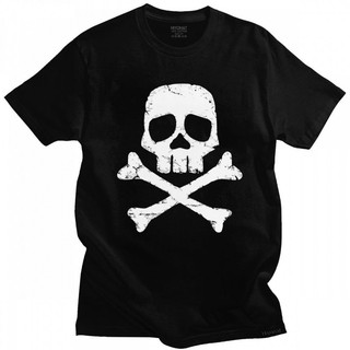 เสื้อยืดสีขาวผู้หญิง แฟชั่นกัปตัน Harlock Jolly Roger Tee ท็อปส์ซูสําหรับผู้ชายแขนสั้นพิมพ์อะนิเมะมังงะพื้นที่โจรสลัดเสื