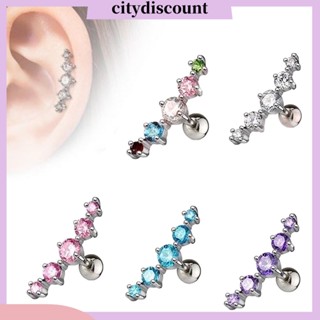 &lt;citydiscount&gt; เครื่องประดับต่างหูแบบติดหูรูปทรงโครงกระดูกสําหรับสตรี 1 ชิ้น