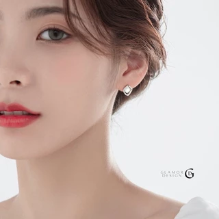 GLAMOR✨ต่างหูเงินแท้ Rich Opal ต่างหูเพชร ต่างหูแฟชั่น ตุ้มหูเงินแท้ ต่างหูเกาหลี ต่างหูสวยๆ
