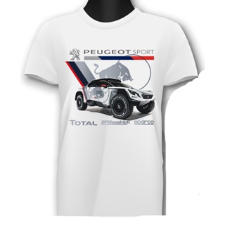 Yuanl5 [พร้อมส่ง] เสื้อยืดแขนสั้นลําลอง ผ้าฝ้าย 100% พิมพ์ลาย Peugeot 3008 Dakar Peugeot พลัสไซซ์ ของขวัญวันเกิด สําหรับ