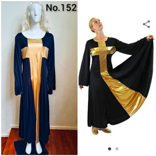 ชุดเต้น แดนส์ ชุดบัลเลต์ Danzcue Womens Praise Cross Long Dress