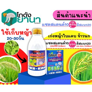 🌾 ชุดเก็บหญ้า (แซดสแตนต์10+ดิสแบค20) ขนาด 1ลิตร+10กรัม*10ซอง เก่งหญ้าใบแคบ ข้าวนก