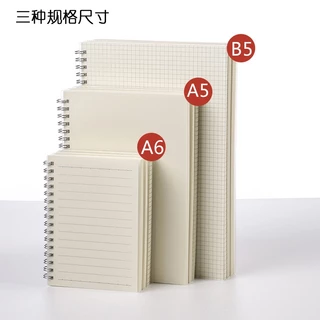สมุดโน๊ตสันห่วงมินิมอล ปกใส A6 A5 B5 มีเส้น ไม่มีเส้น เส้นตาราง