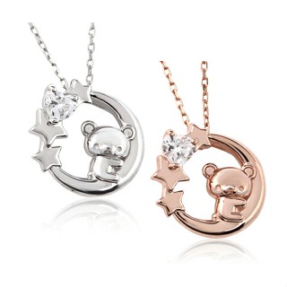 Korilakkuma Moon Serenade Necklace Pendant Cute jewelry accessories gift anniversary birthday christmas valentine silver 925