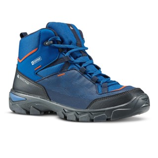 รองเท้าเด็กกันน้ำสำหรับใส่เดินขนาด 3-5 รุ่น MH120 MID QUECHUA CHIDRENS WATERPROOF WALKING SHOES - MH120 MID BLUE