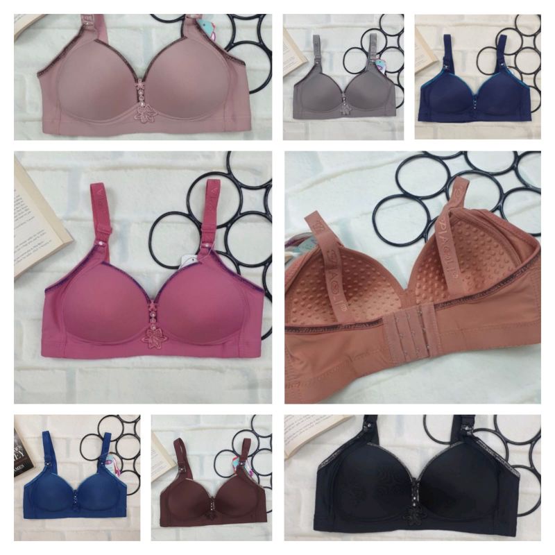 BH Pianoli PL008 & PL1314 Cup B Hook 3 ไซส์ 36-46 / Womens Bra Foam ไม่มีลวดวัสดุนุ่ม