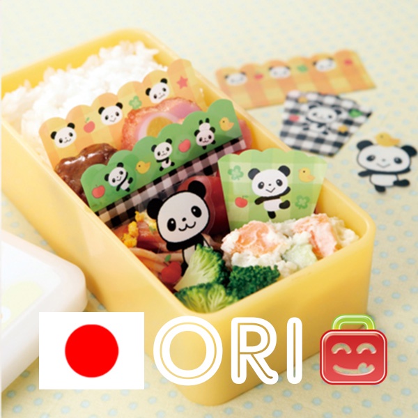 น่ารัก Bento Baran ชุด Run-Run Panda Separator Partition Divider ตกแต่งอุปกรณ์สําหรับเด็กตกแต่ง ORI 