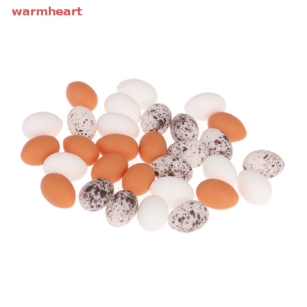 (warmheart) โมเดลอาหารไข่จําลอง ขนาดเล็ก สําหรับตกแต่งบ้านตุ๊กตา 10 ชิ้น