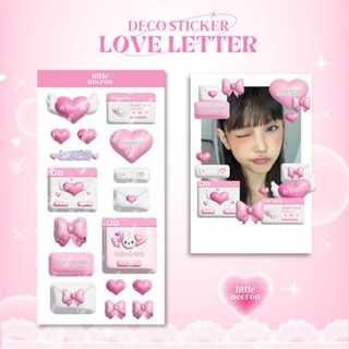 [littlenecron] สติกเกอร์ Love LETTER - deco kisscut toploader kpop วารสารน่ารัก เกาหลี