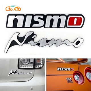 GTIOATO โลโก้ NISMO ตราสัญลักษณ์ โลโก้ติดรถยนต์ สติ๊กเกอร์โลโก้รถ โลโก้รถ Logo โลโก้ อลูมิเนียมอัลลอย โลโก้ติดรถยนต์สําหรับ อุปกรณ์แต่งรถยนต์ ตกแต่งรถยนต์ สำหรับ Nissan March Almera Kicks Note Qashqai Terra Sylphy Titan Navara X Trail