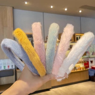 DBG-ที่คาดผมแบบขนมาใหม่มีหลากสีให้เลือก