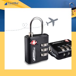 [โล๊ะ STOCK] Travel Blue จากประเทศอังกฤษ กุญแจล็อค รหัส 3 หลัก TSA Combination Lock