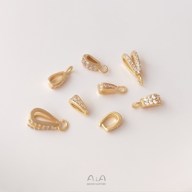 【 เครื่องประดับ DIY 】จี้หัวเข็มขัด รูปดอกทานตะวัน ประดับเพทาย สีทอง 14K แฮนด์เมด สําหรับทําเครื่องประดับ สร้อยคอ DIY