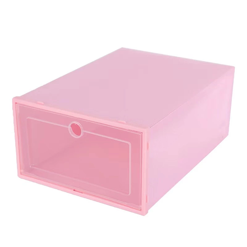 Goody Home กล่องพลาสติกใส่รองเท้า ฝาหน้าเปิดปิดได้ พับเก็บได้และต่อได้หลายชั้น สีพาสเทล ราคาต่อกล่องและประกอบเอง thumbnail 8