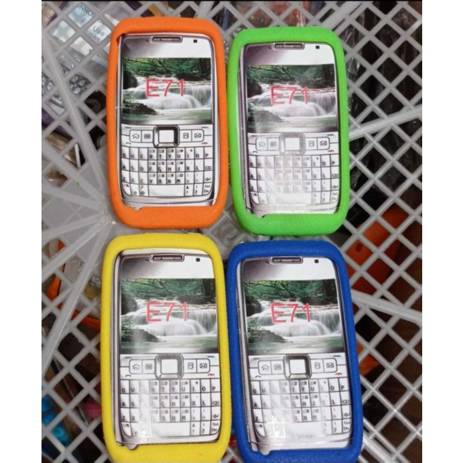 SOFT CASE ORANGE SKIN HP NOKIA E 71