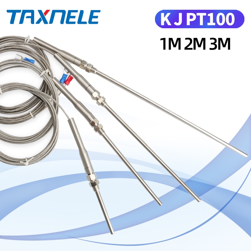 400 800 องศา RTD KJ PT100 50 มม.150 มม.100 มม.200 มม.เตาอบอุณหภูมิ Sensor M5 Probe Thermocouple