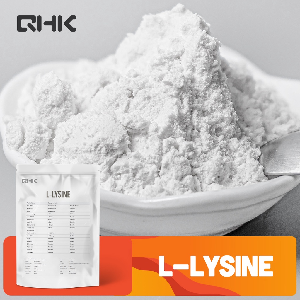 ซื้อโรงงาน L-lysine 657-27-2 L-lysine 98% ผงแอลซีน