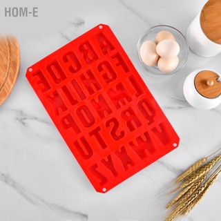 Hom-E Letter Silicone Ice Chocolate Mould Soft Texture Simple Operation No Sticking Baking for Kitchen