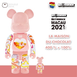 [‼️ของแท้, พร้อมส่ง‼️] Bearbrick 400%+100% La Maison du Chocolat [LM Junior]