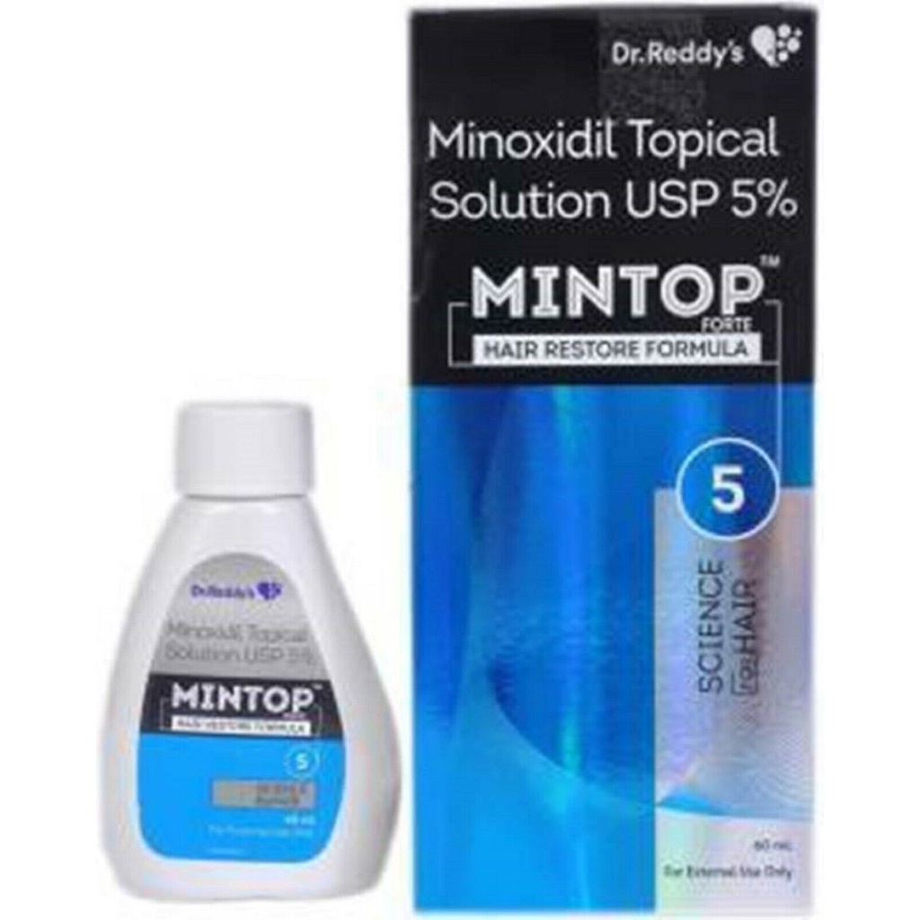 Minoxidil Topical Solution USP 5% Mintop Forte Hair Restore Formula 60 ML