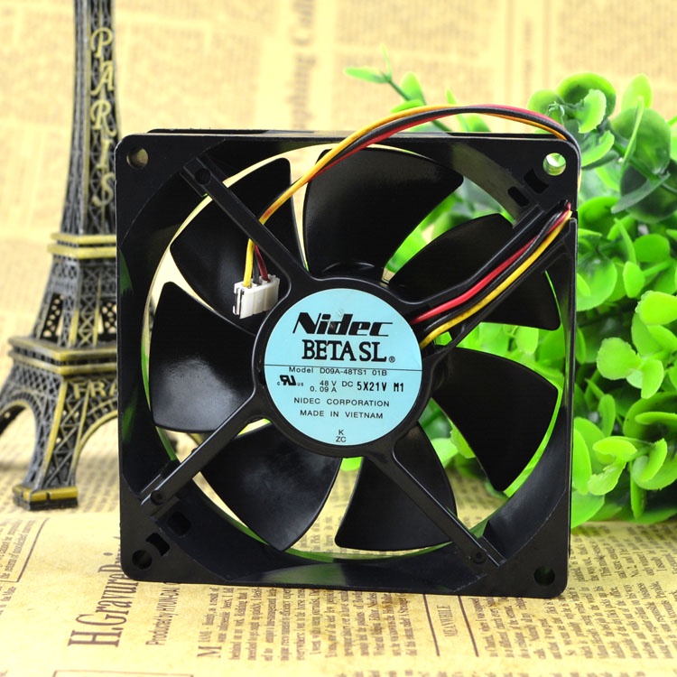 SZ D09A-48TS1 01B 48V 0.09A 9CM 9025 3WIRES COOLING FAN