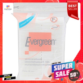 เอเวอร์กรีน สำลีแผ่น 100 แผ่น   Evergreen Cotton Pads 100 Sheets