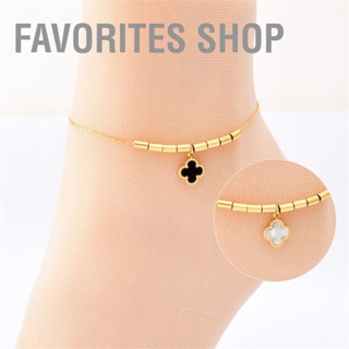 Favorites Shop Foot Ankle Bracelet Black White Double Sided Pendant Jewelry Gifts for Family Friends Colleague