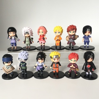 Naruto  โมเดล นารูโตะ Naruto  ชุด 12 ตัว (แยกขาย) สูง 6-8 cm สินค้าพร้อมส่งเก็บปลายทงได้