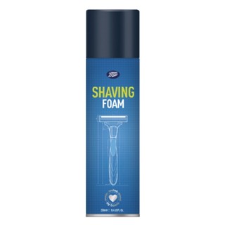 Boots Shaving Foam โฟมช่วยโกนขน หนวด 250มล. ลดการบาดของมีด