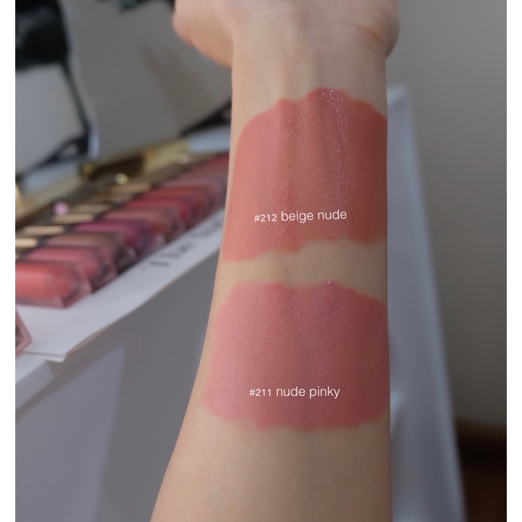 Byeon lip 211 nude pinky & 212 beige nude ชมพูนู้ดและส้มนู้ดน่ารัก2 สีที่ขายดีที่สุดยอดสั่งซ้ำเยอะที