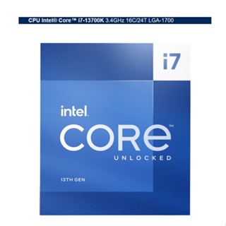 Intel CPU Core i7-13700K 3.4 GHz 16C/24T LGA-1700 (รับประกัน3ปี)