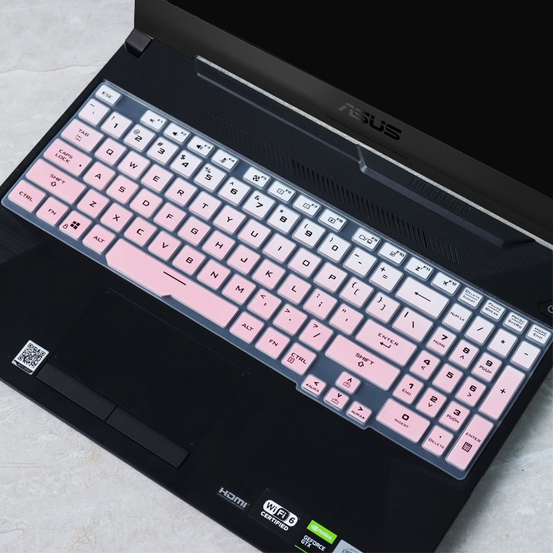 Asus Tuf Gaming ป้องกันฝุ่นแป้นพิมพ์แล็ปท็อปกันน้ําฝาครอบ Tuf A15 A17 F15 15.6 "15.6 นิ้วคีย์บอร์ดซิลิโคนอ่อนนุ่มสําหรับ Fa706 FA506 FA506iu FA506iv Fa506ii Fa706