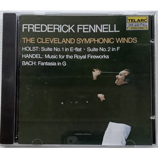 CD ซีดีเพลงคลาสสิควินเทจ TELARC Holst Handel Bach Fennell The Cleveland Symphonic Winds Printed in USA 1987 ลิขสิทธิ์