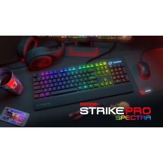 คีย์บอร์ดแมคคานิคอล บลูสวิทซ์ OZONE รุ่น STRIKE PRO SPECTRA (THAI) MX CHERRY BLUE SWITCH GEN 102 "เเถมฟรี หมวก ozone"