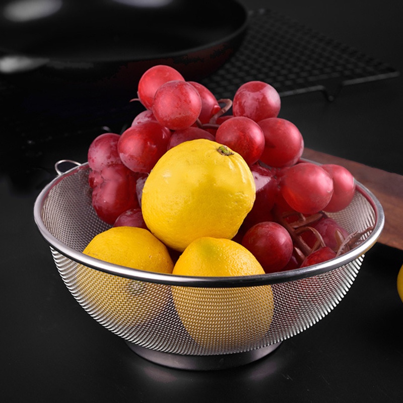 Stainless Steel Drain Basket/Wash Basin/Rice Bowl Dense Gauze Design for Kitchen Wash Basin/Rice Bow