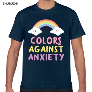 เสื้อยืด ผ้าฝ้าย พิมพ์ลาย Anxiety Yami Kawaii Pastel Goth สีขาว แฟชั่นสําหรับผู้ชาย