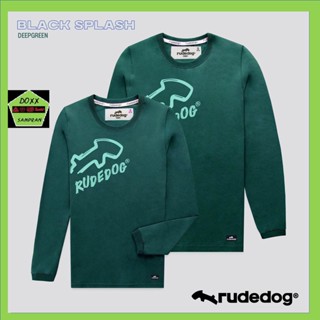 Rudedog เสื้อแขนยาว ชาย หญิง รุ่น Black splash สีเขียว